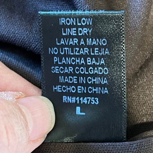 Blush Boutique Velvet Sequin  Strappy Sheath Dress Brown Bronze Size Large Party - Picture 7 of 14